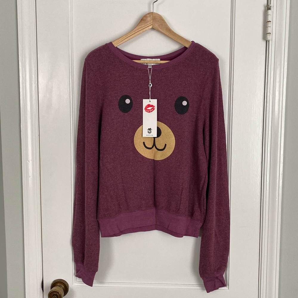 *Rare* Wildfox Teddy Girl Baggy Beach Jumper